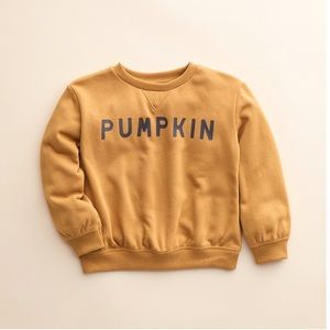 Little Co. by LC Lauren Conrad Pullover Pumpkin Fleece Sweatshirt Size 4T